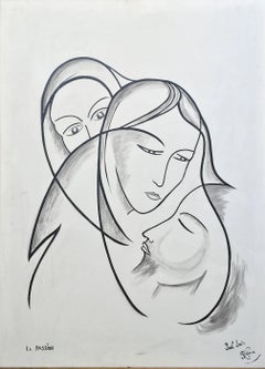 La Passion; Paul - Louis Rebora; French 20th c; oil on canvas