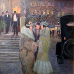 The Three Sisters; Monique Baudaux; Late 20th; oil on canvas;