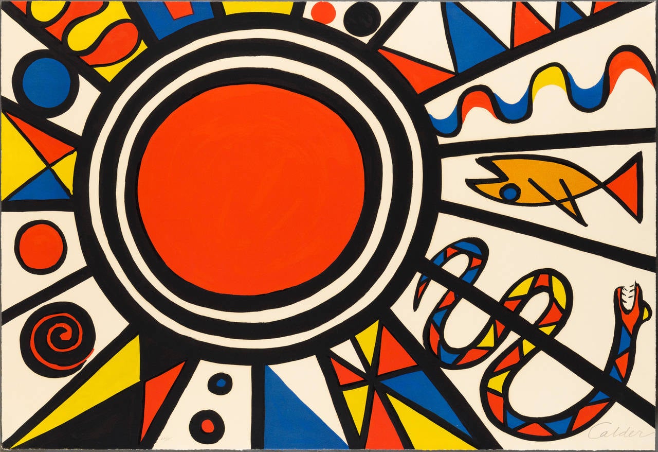 Alexander Calder Abstract Print - Environment and Evolution: Creation