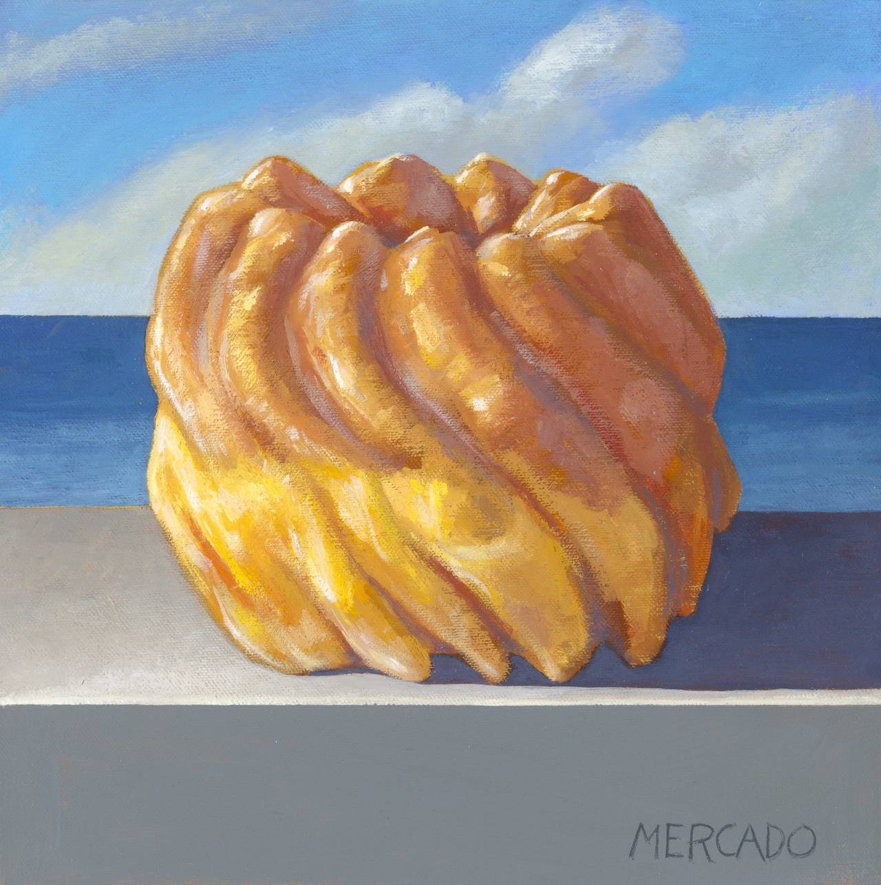 Jay Mercado Still-Life Painting - Cruller