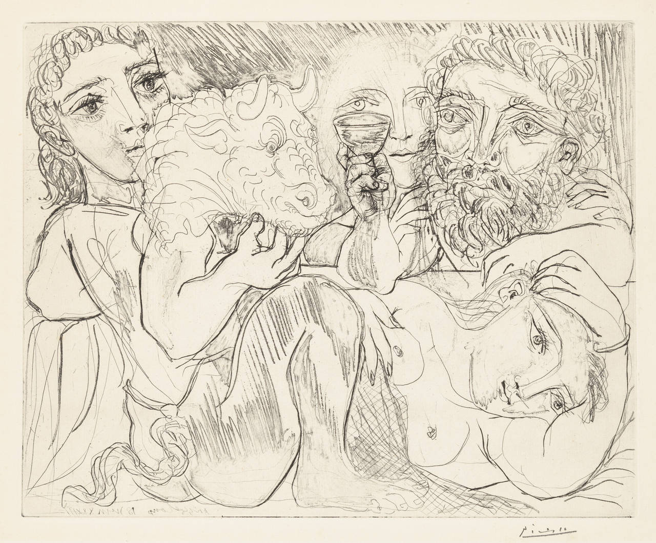 Pablo Picasso Figurative Print - Marie-Thérèse Dreaming of Metamorphoses...