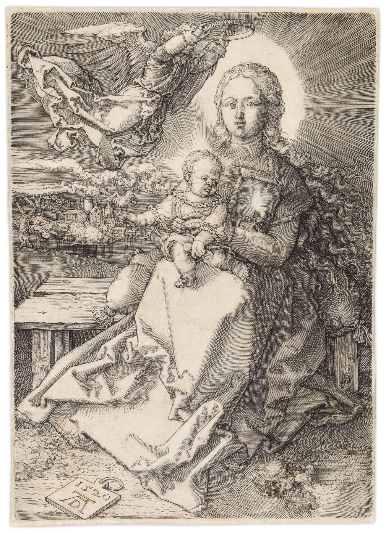 Albrecht Dürer Figurative Print - Madonna Crowned By One Angel