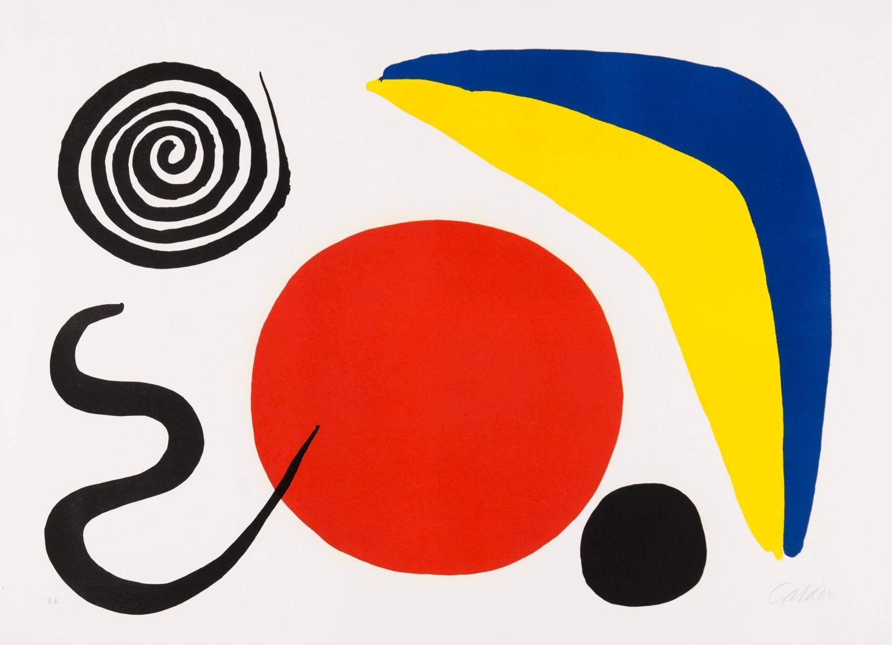 Alexander Calder Abstract Print - Fronton