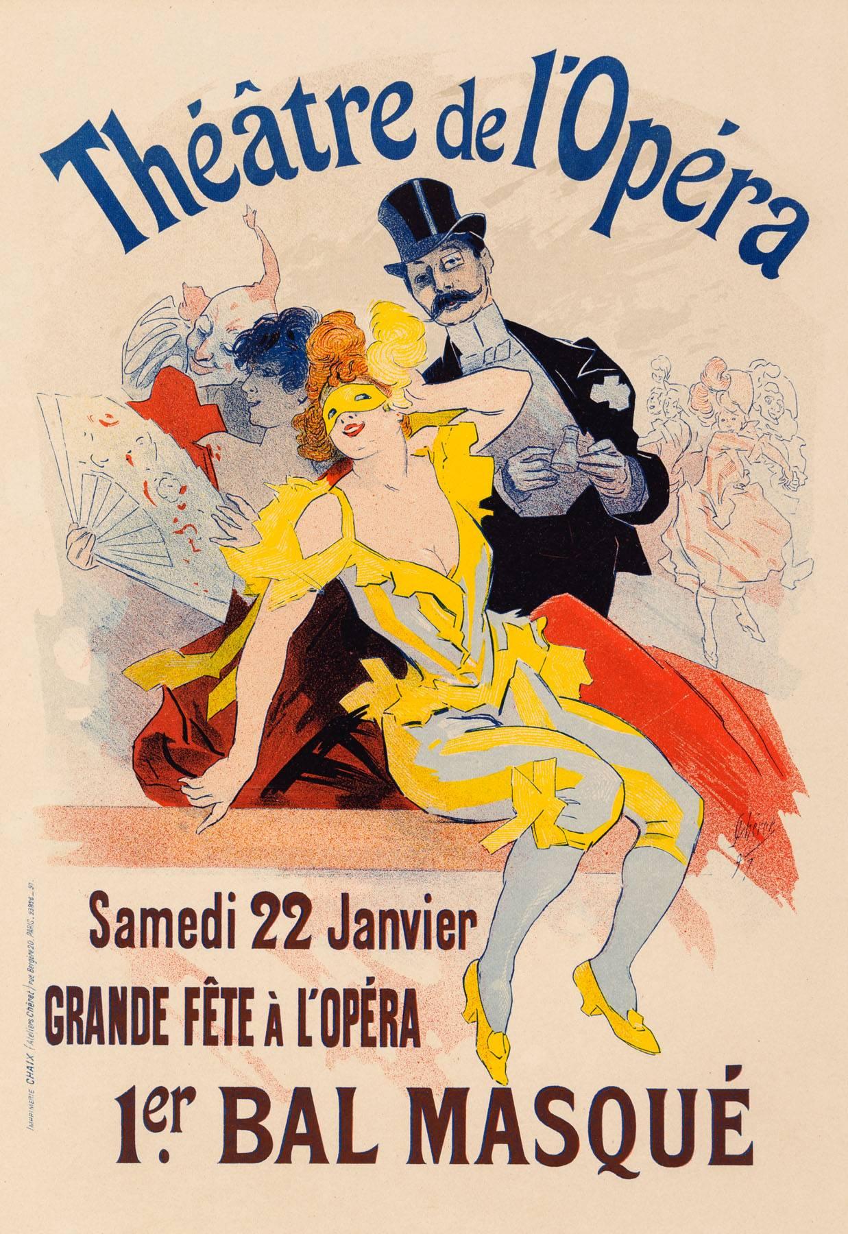 Jules Chéret Figurative Print - THÉÂTRE DE L’OPERA
