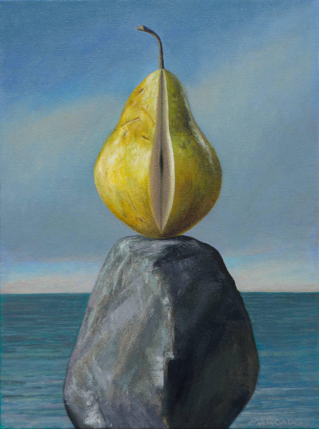 Jay Mercado Still-Life Painting – Birne
