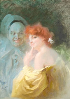 Vintage Colombine et Pierrot