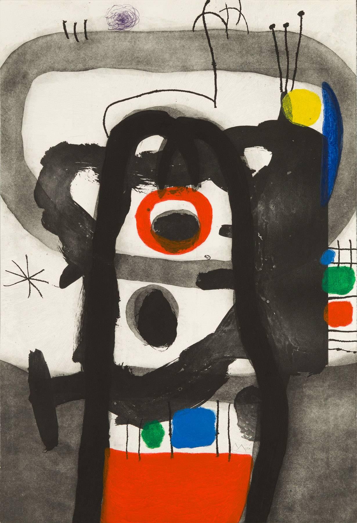 Joan Miró Abstract Print - L’ENRAGÉ