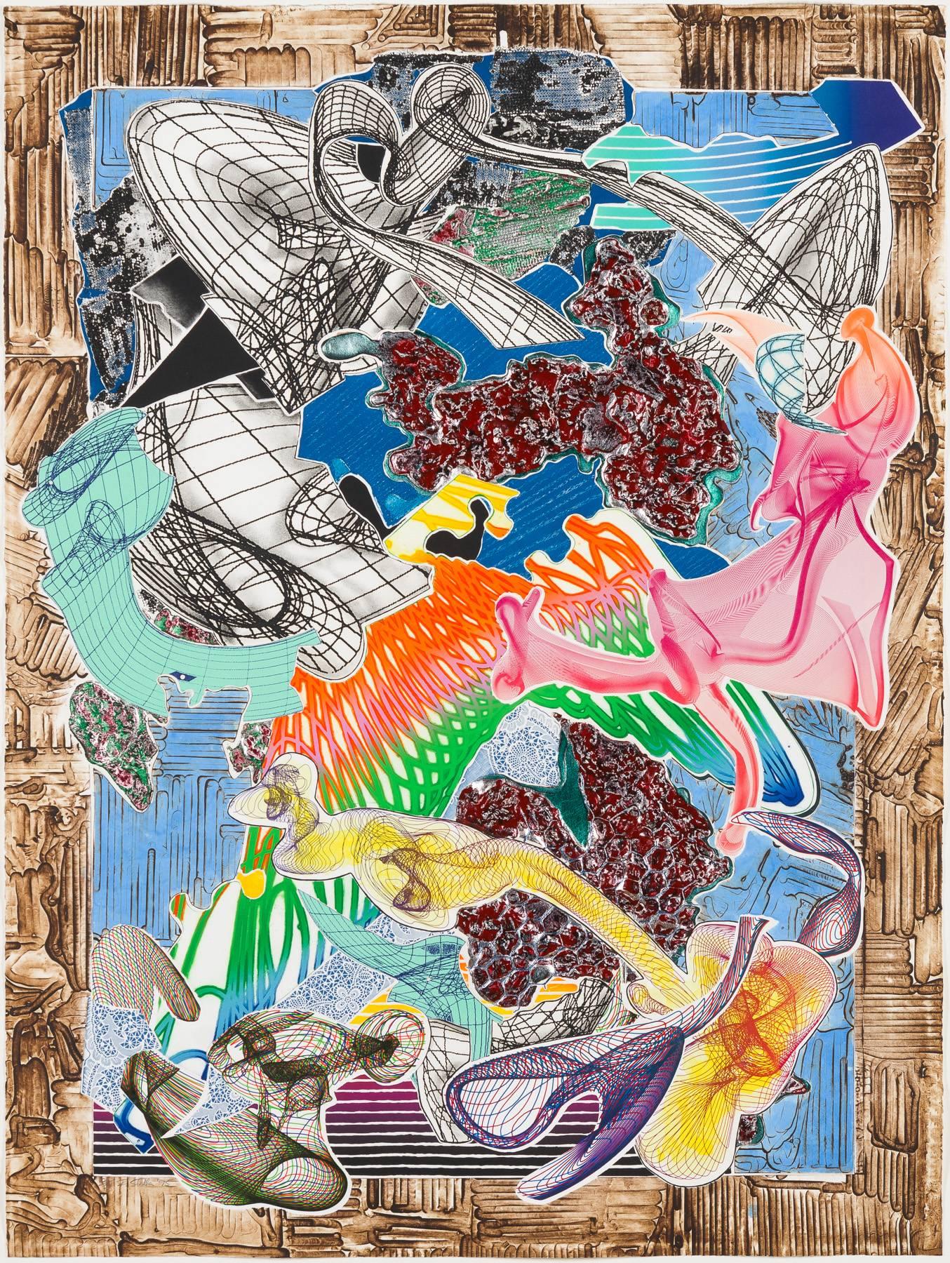 Frank Stella Abstract Print - Fanattia
