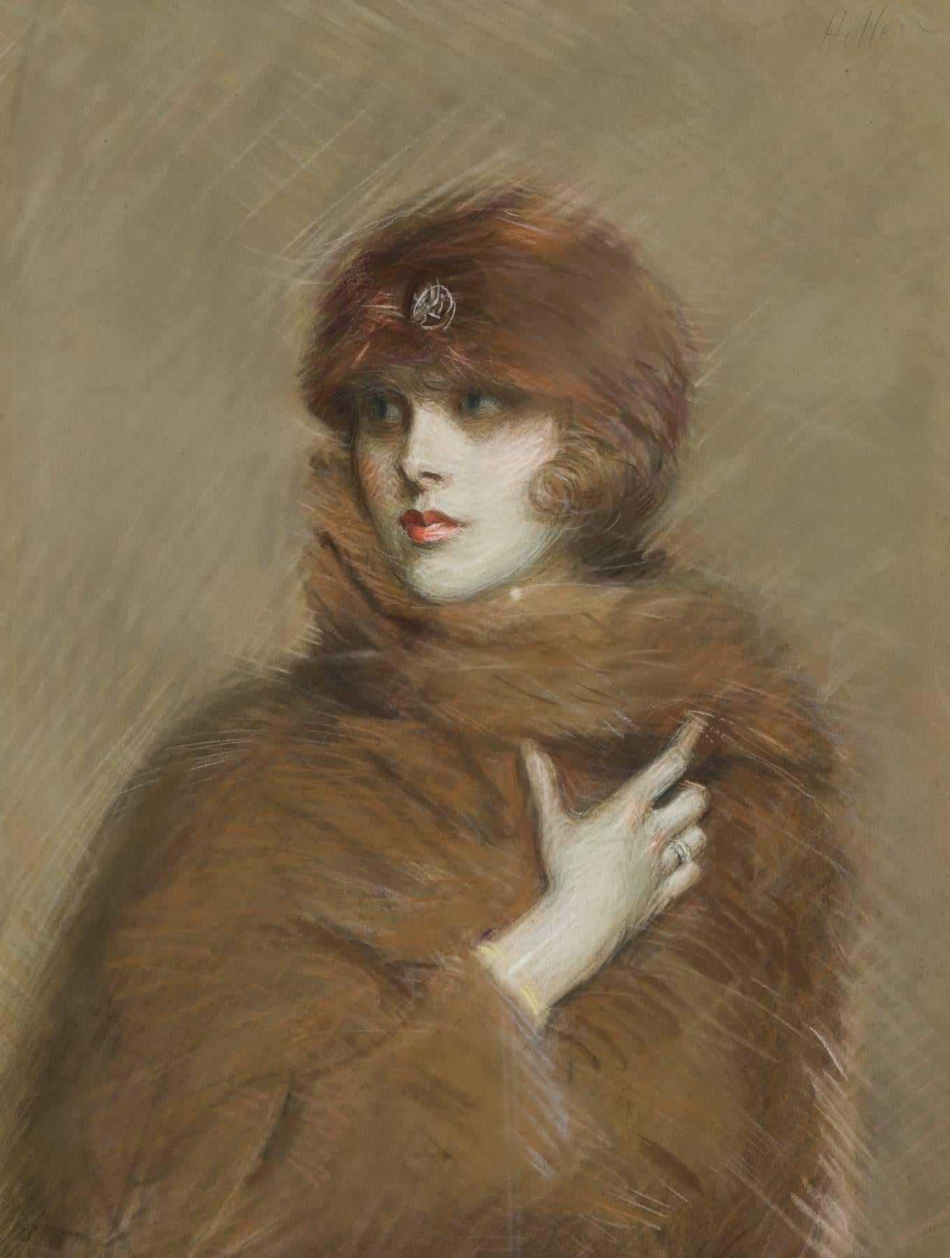 Paul César Helleu Portrait Painting - Portrait of Alice Gwyne