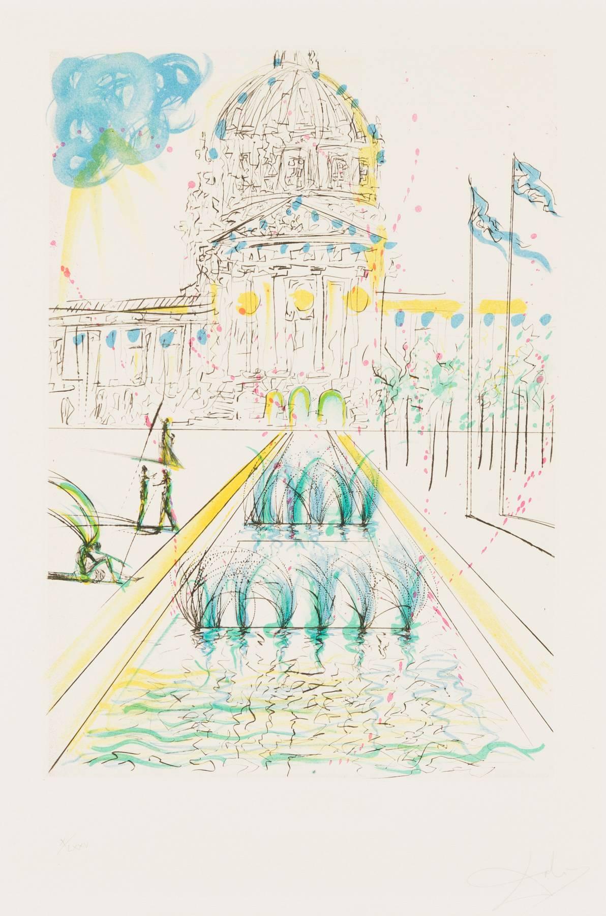 City Hall - Print by Salvador Dalí