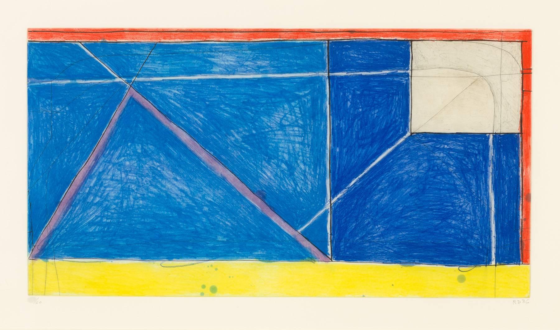 Richard Diebenkorn Abstract Print - RED-YELLOW-BLUE