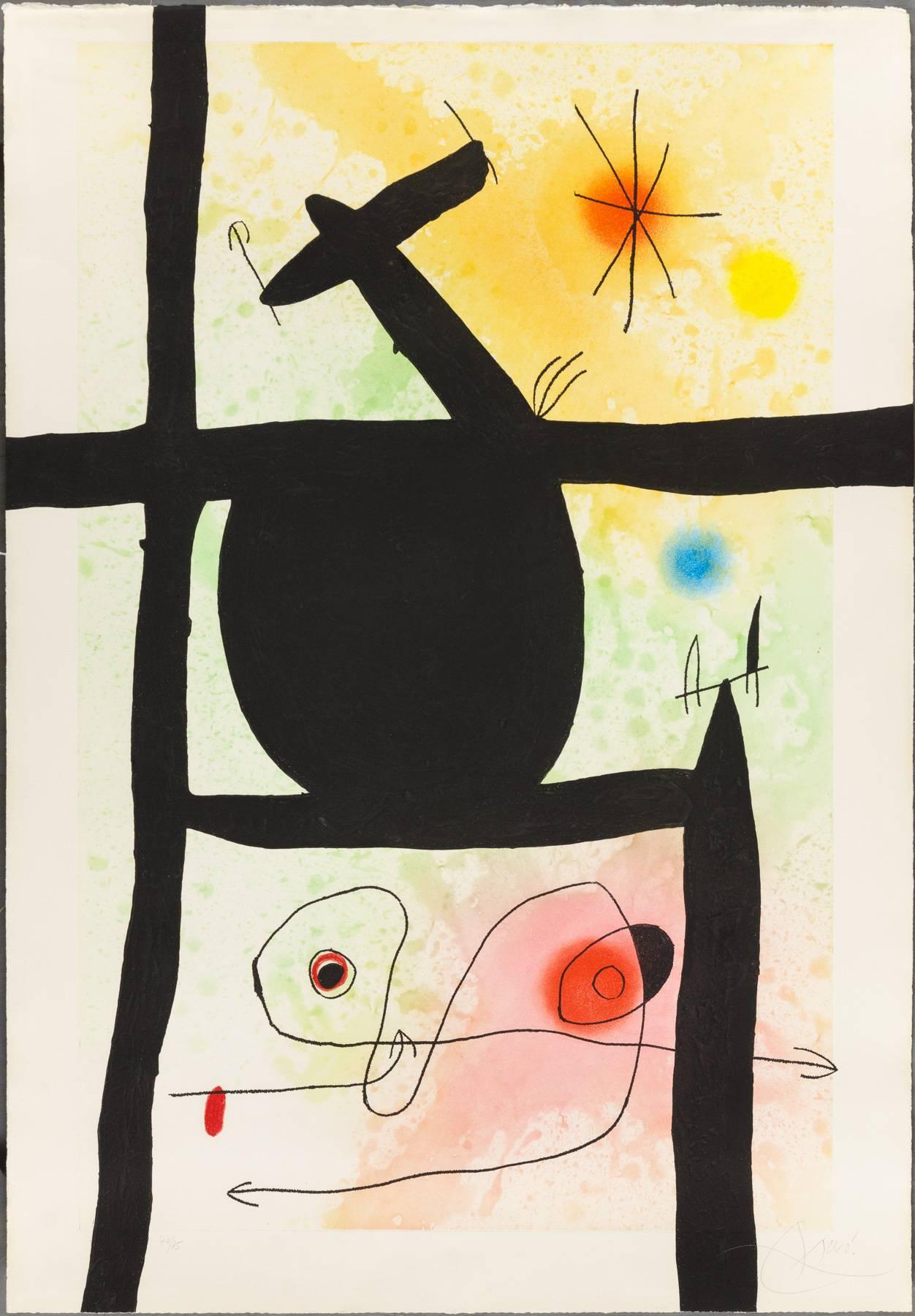 Joan Miró Abstract Print - The Gourd