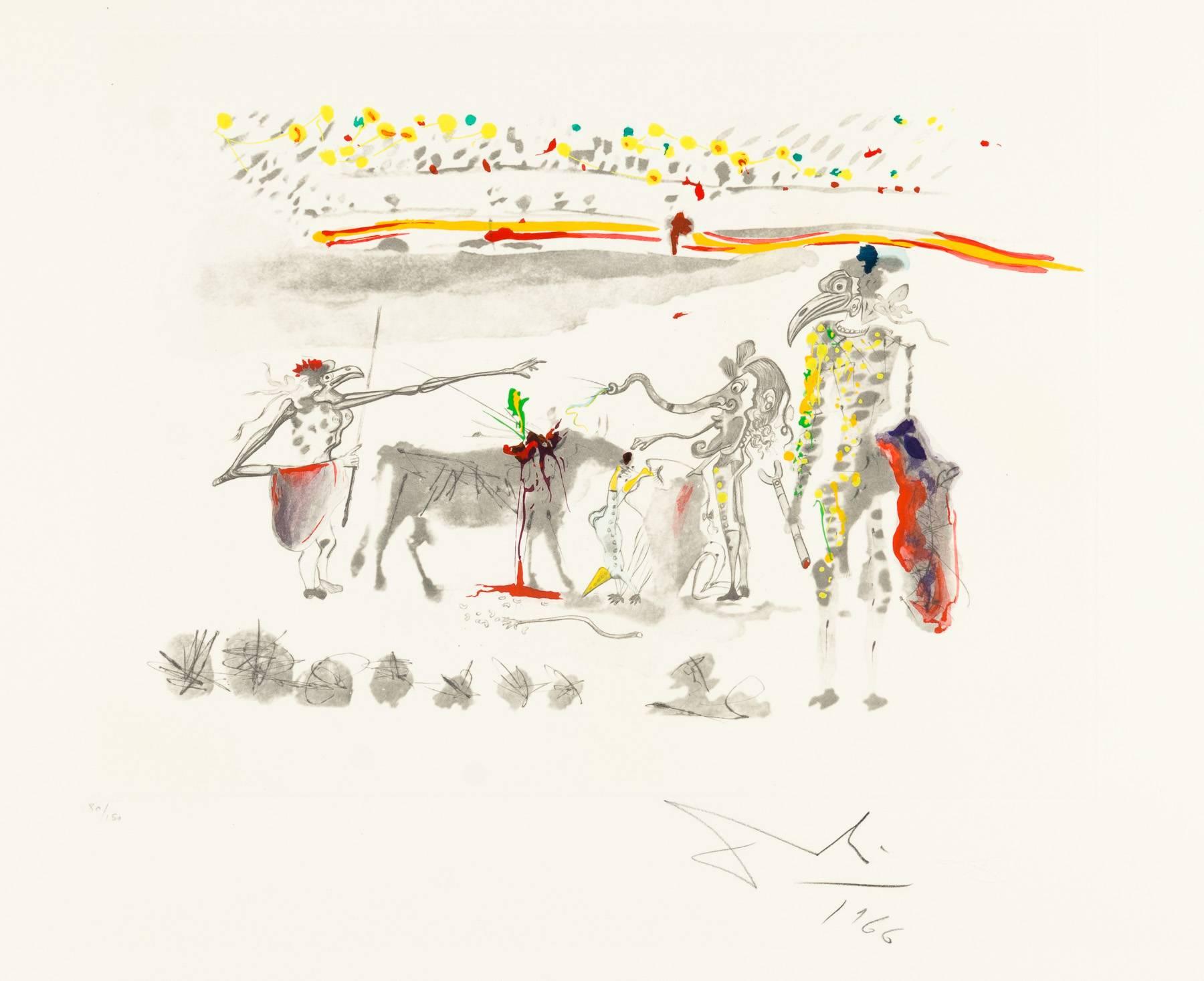 The Parrots - Print by Salvador Dalí