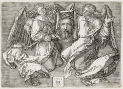 Sudarium of Saint Veronica Supported by Two Angels