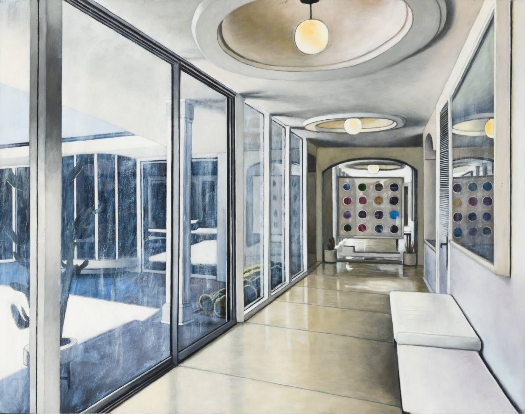 A Hall with a Hirst - Painting by Nick Patten