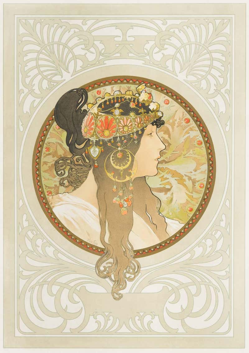 Alphonse Mucha - UNTITLED from Documents Décoratifs For Sale at 1stDibs