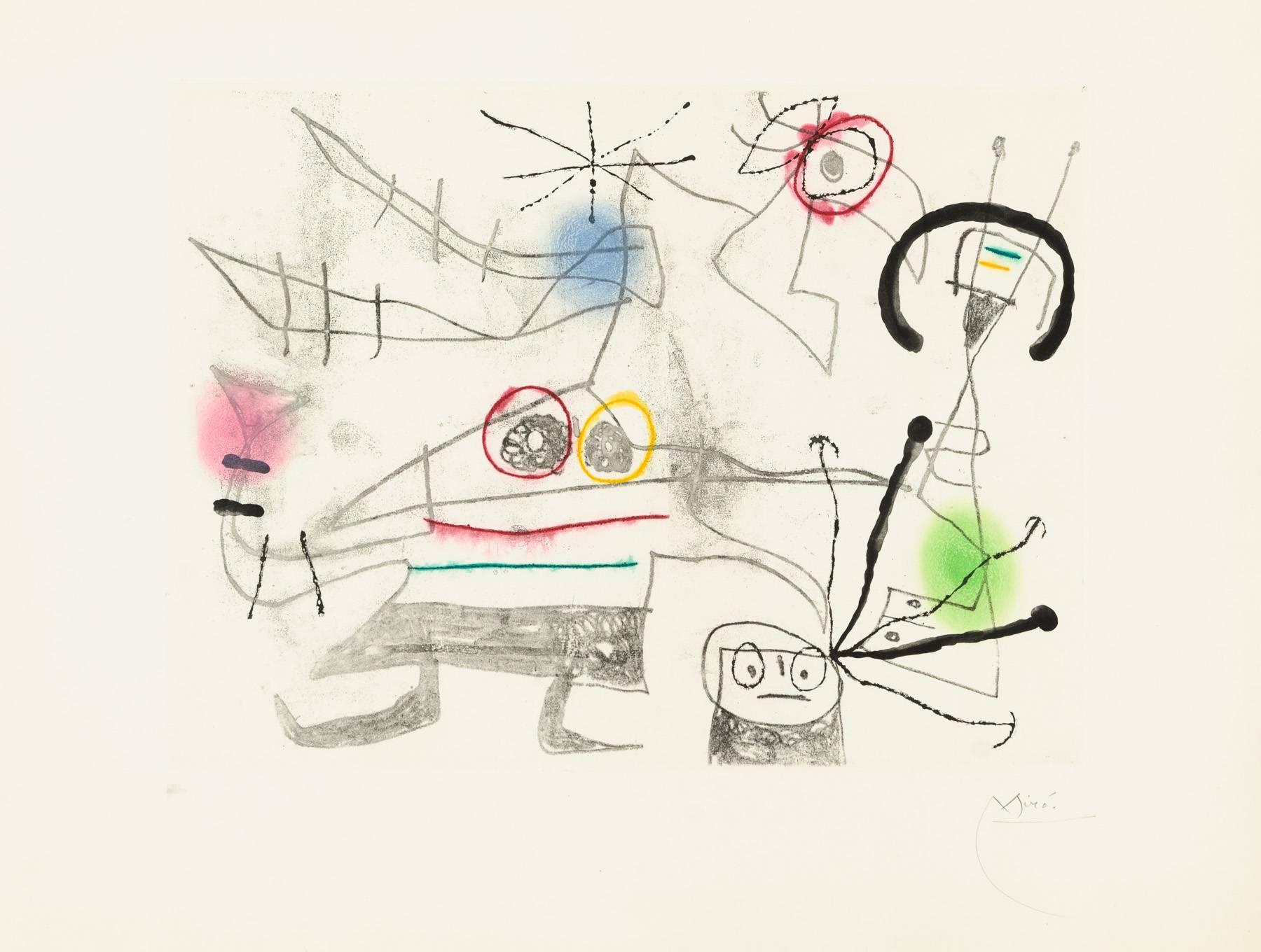 Joan Miró Abstract Print - Femme-Oiseau II