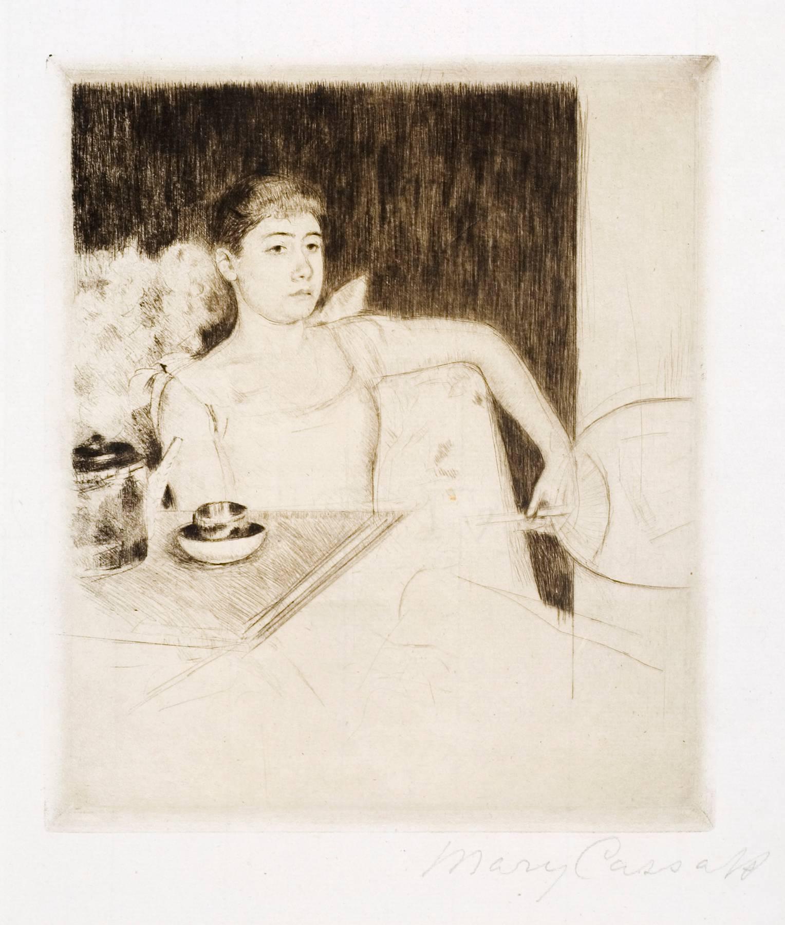 Mary Cassatt Figurative Print - Tea