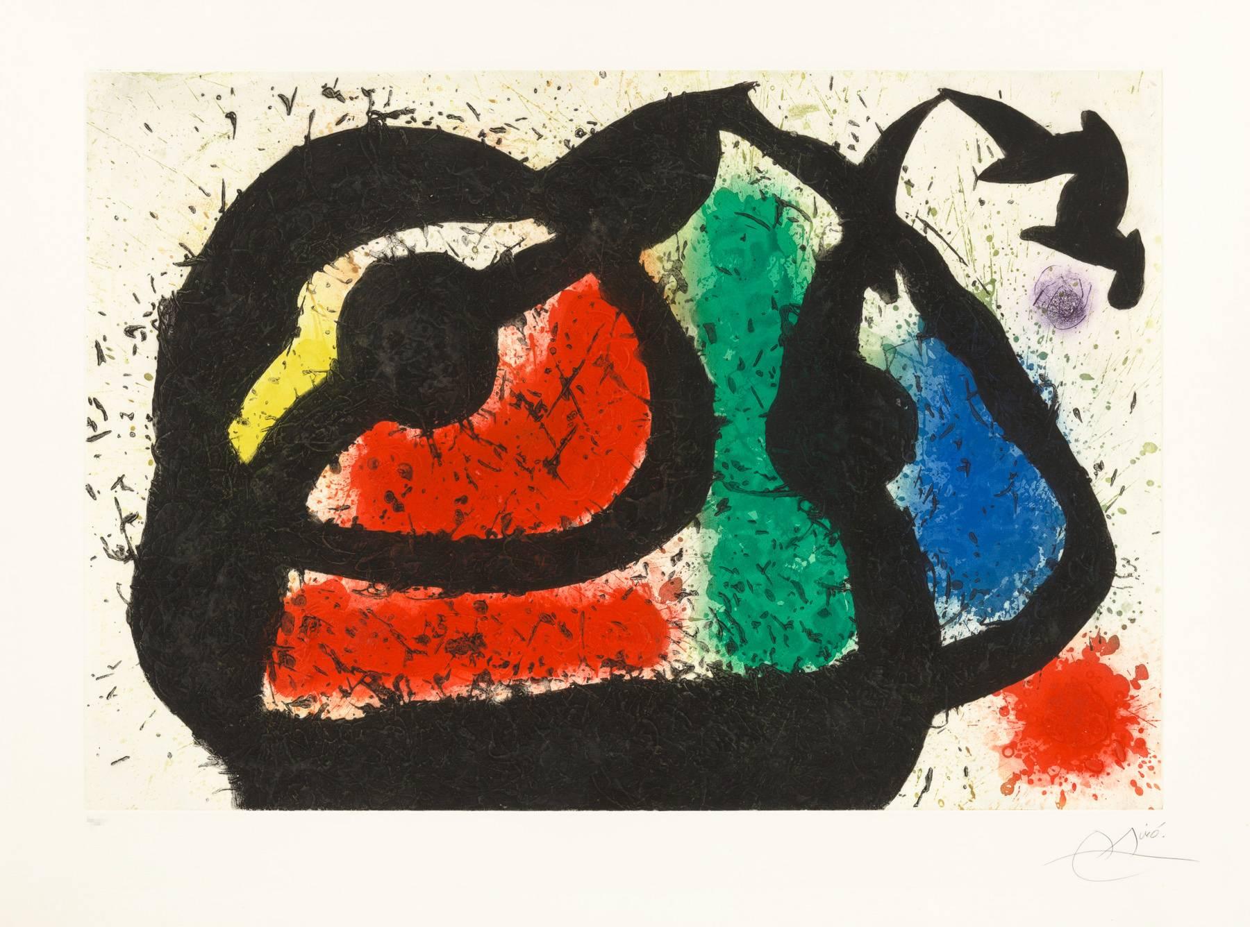 Joan Miró Abstract Print - The Cheerful Ogre