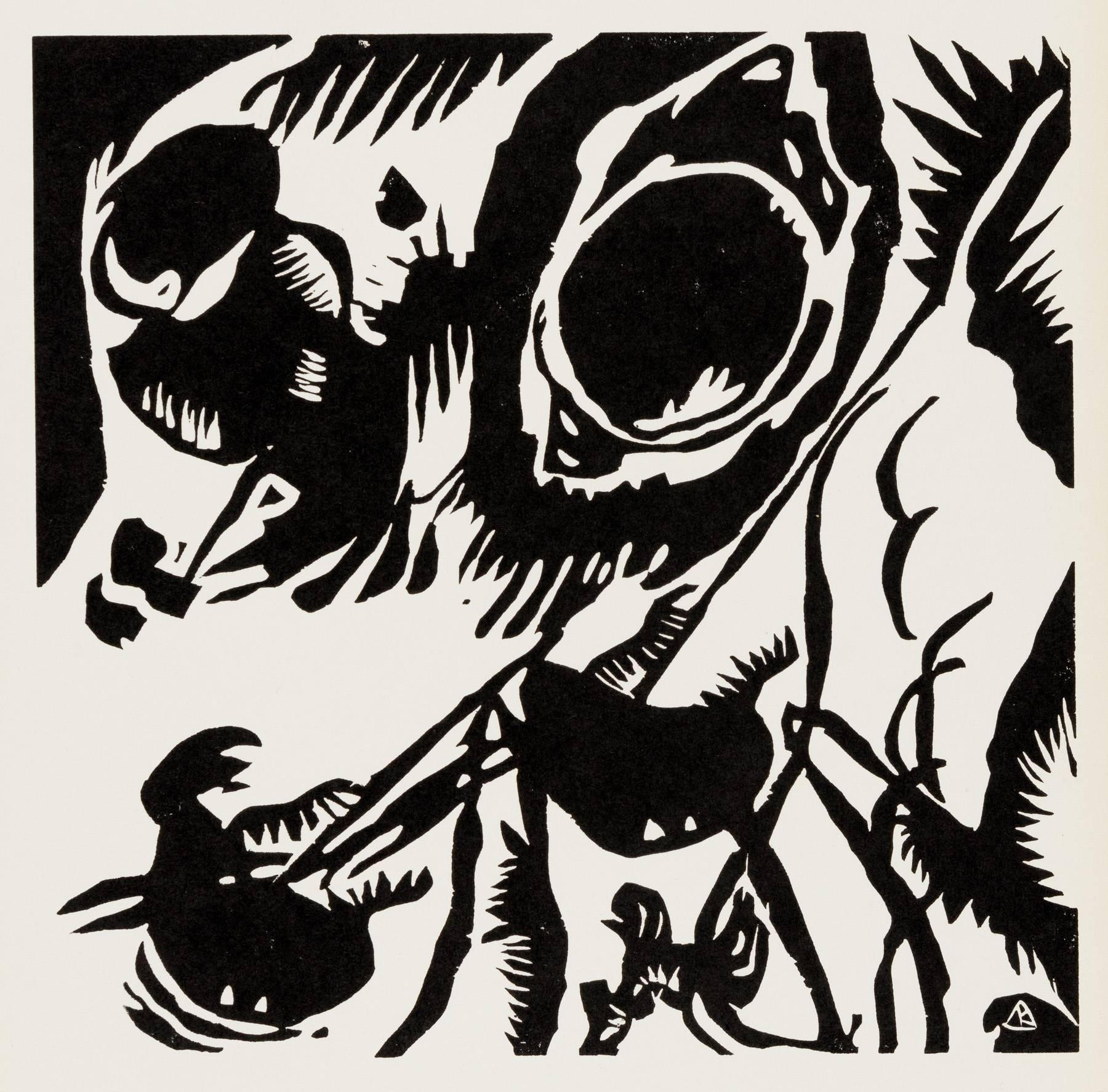 Wassily Kandinsky Abstract Print - Motif from Improvisation No. 25