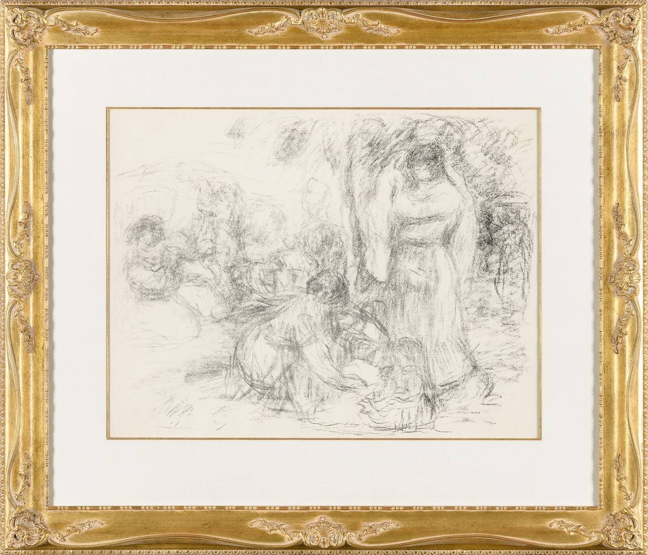 LES LAVEUSES, 2e PENSEE - Print by Pierre-Auguste Renoir