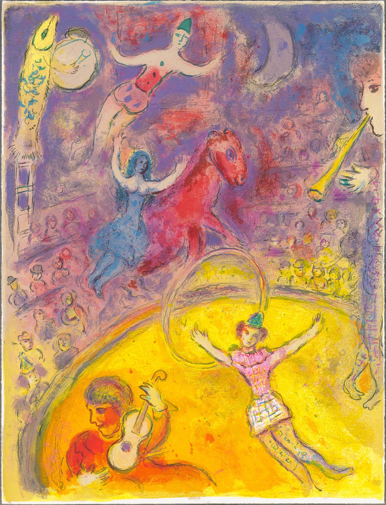 Marc Chagall Figurative Print - Untitled from the Circus