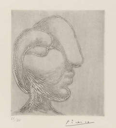 TETE DE FEMME or SCULPTURE. PROFIL DE MARIE-THERESE