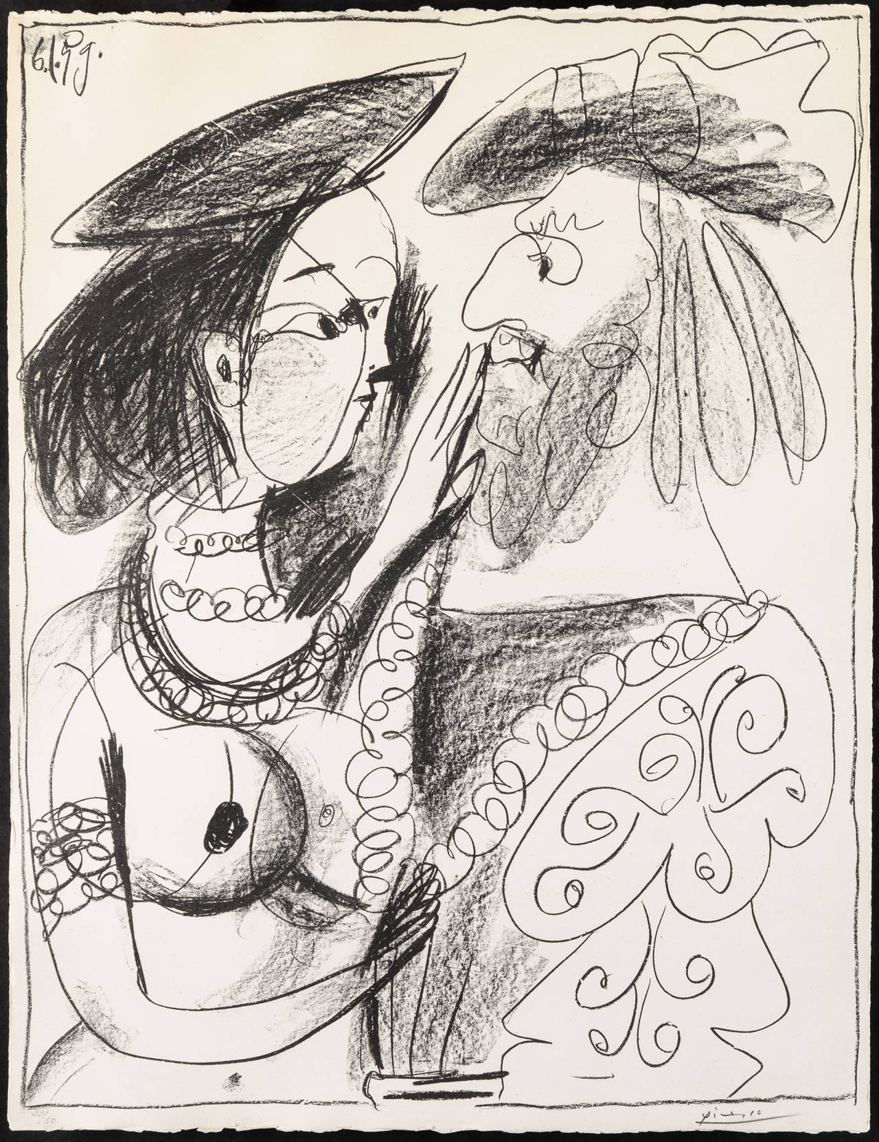 Pablo Picasso Figurative Print - Seigneur et Fille