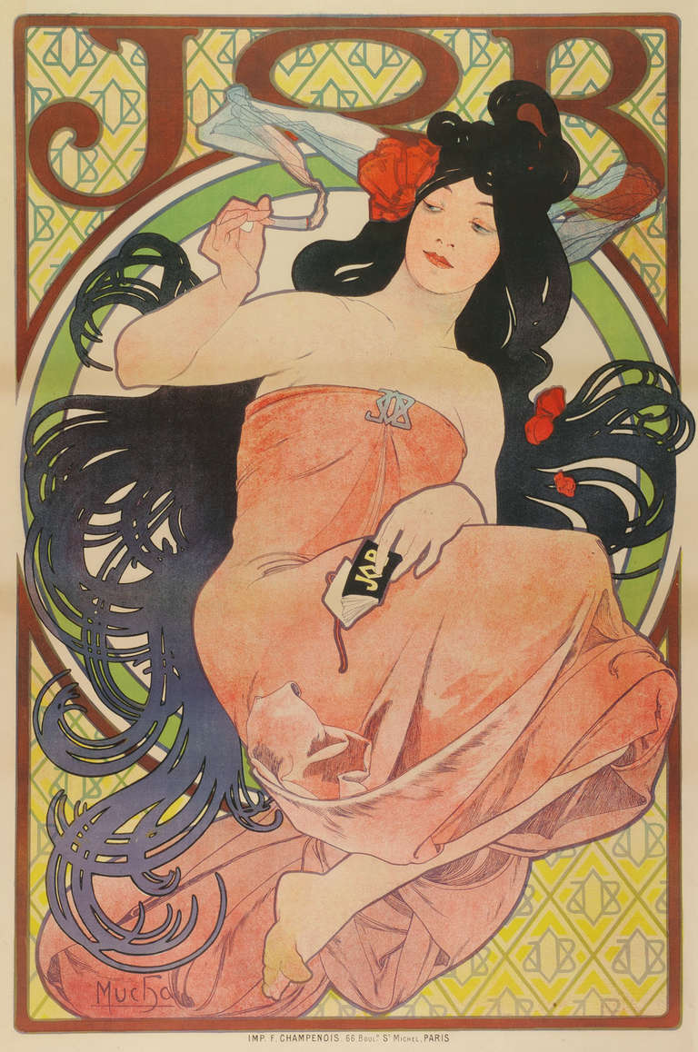 Alphonse Mucha Print - JOB