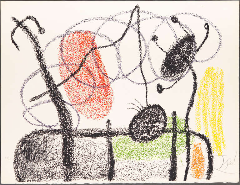 Joan Miró Abstract Print - Untitled from Album 21