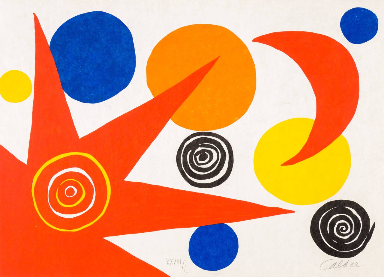 Alexander Calder Abstract Print - La Piège