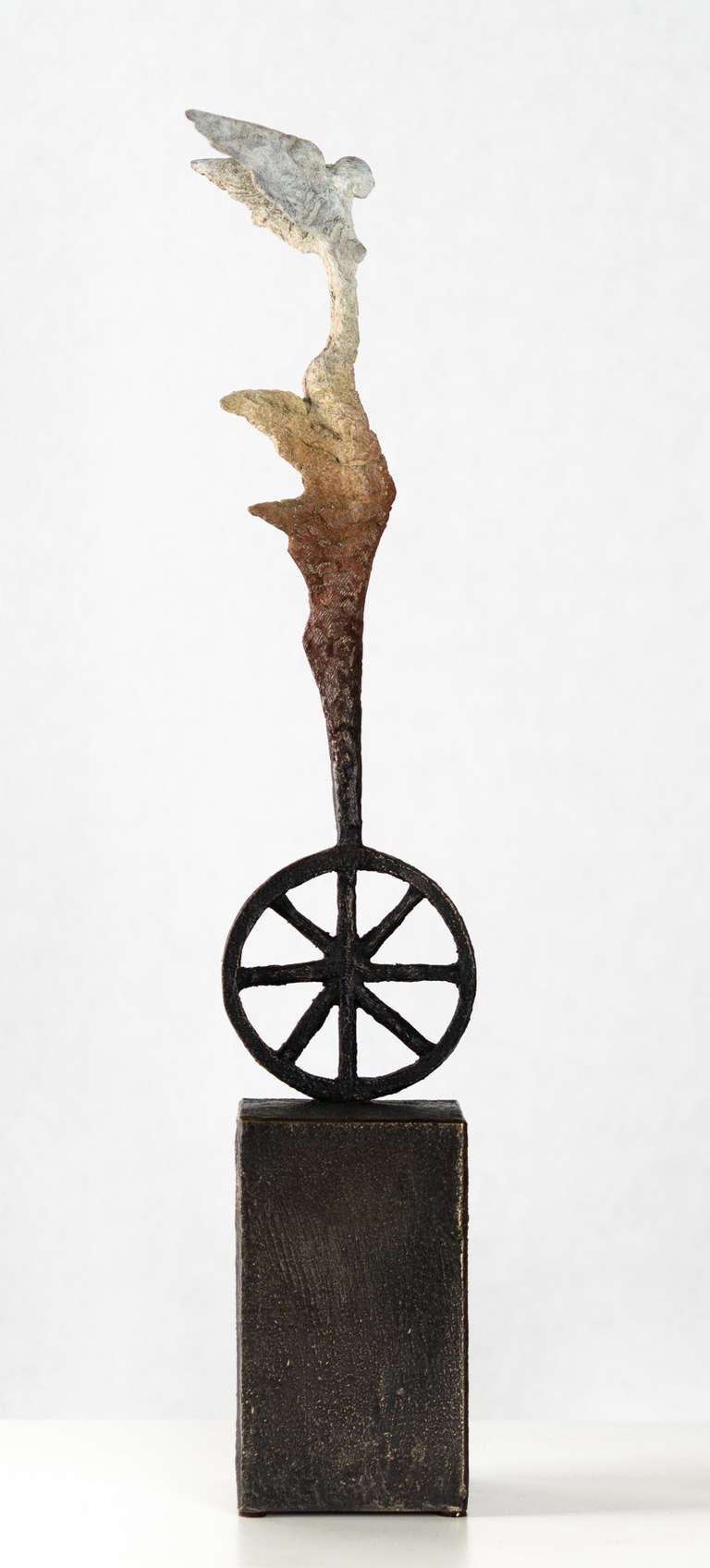 Angel on Wheel (Small) - Sculpture by Gustavo Torres