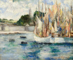 Harbour Scene, Normandy