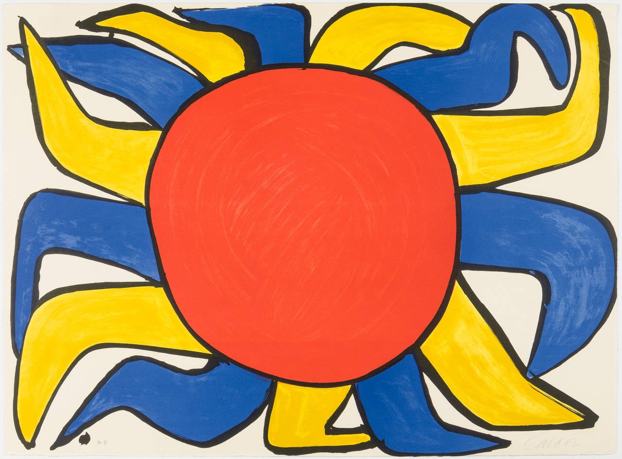 Alexander Calder Abstract Print - Sun