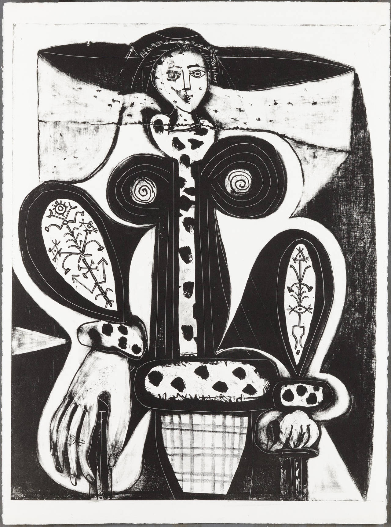 Pablo Picasso Figurative Print - La Femme au Fauteuil (Woman in Armchair)