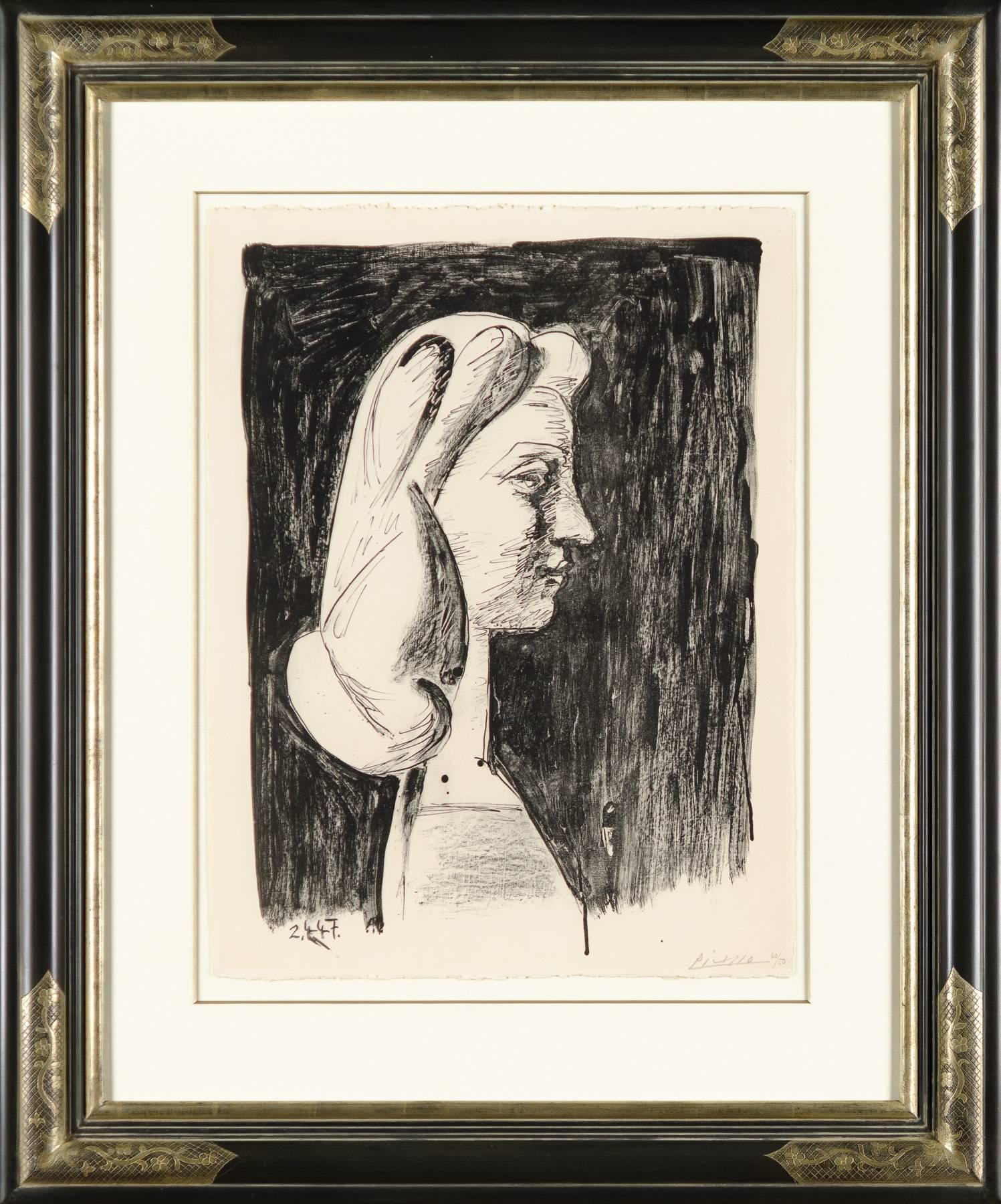 GRAND PROFIL - Print by Pablo Picasso