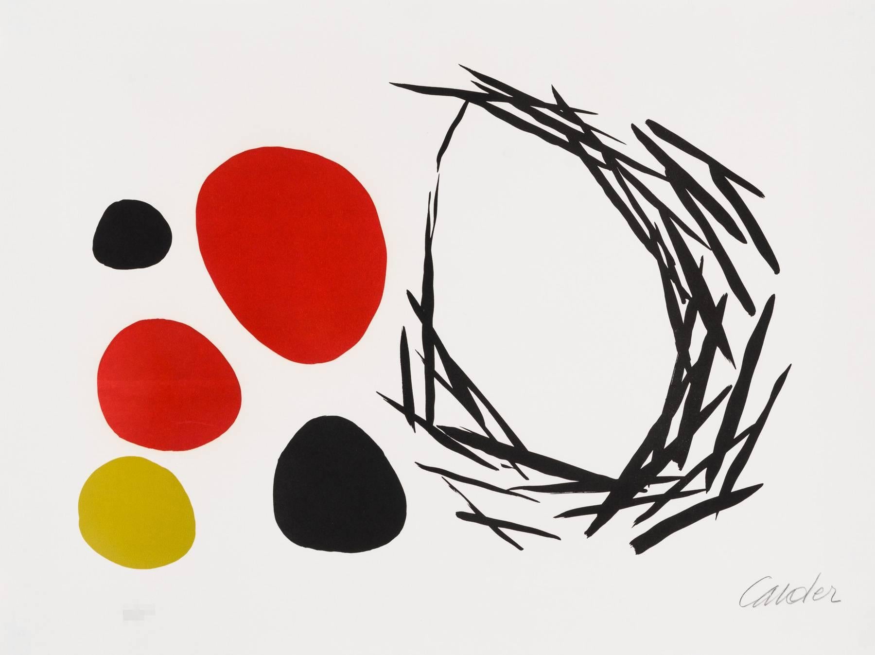 Alexander Calder Abstract Print - Eggs Outside the Nest