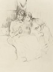 LA LEÇON DE DESSIN (Berthe Morisot and her Daughter, Julie Manet)
