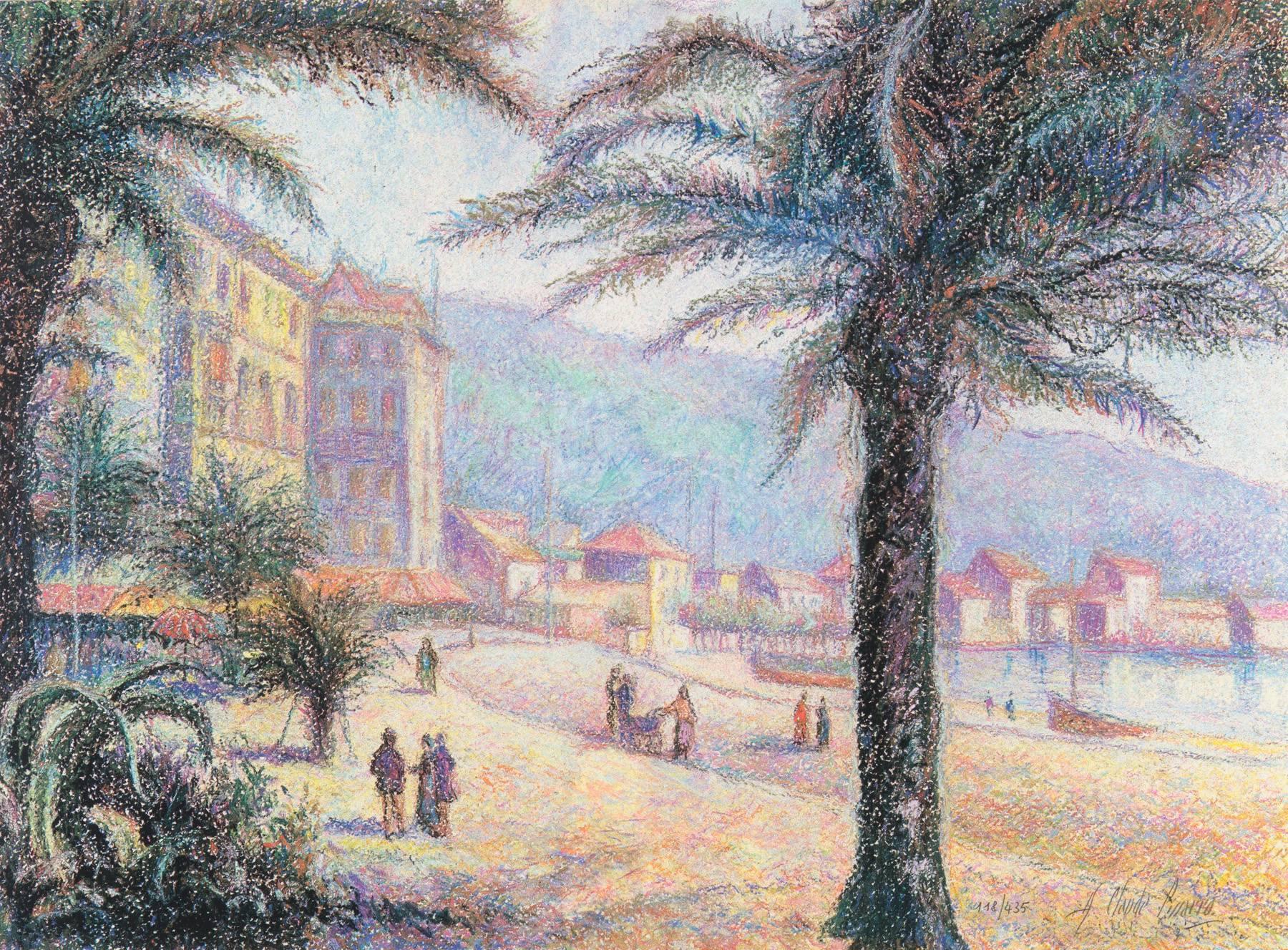 Hughes Claude Pissarro Landscape Print - La PLage de Bordigherra