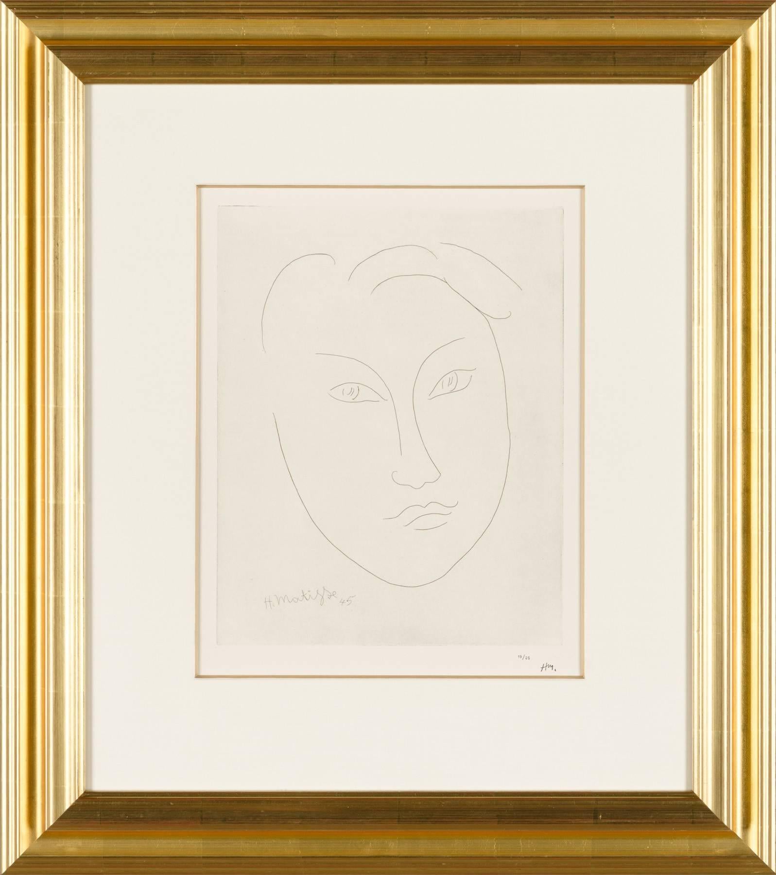 MASQUE DE JEUNE GARCON (Le masque d'un jeune garçon) - Print de Henri Matisse