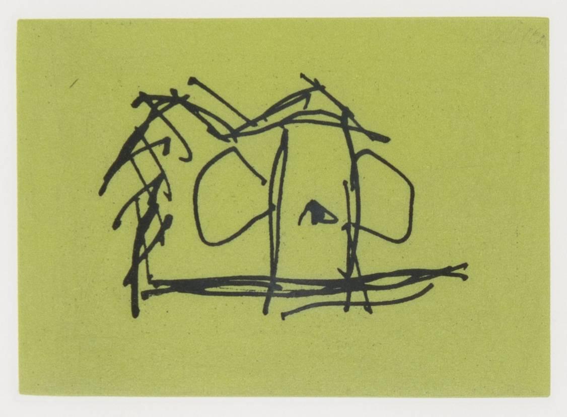 Robert Motherwell Abstract Print - Cyclops