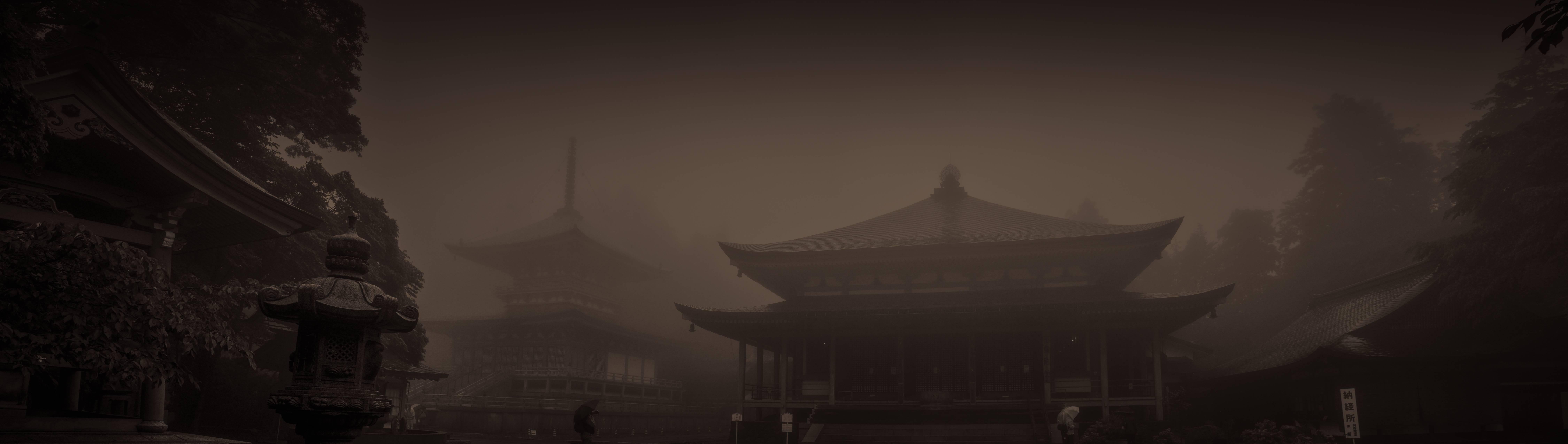 Kelley Van Dilla Black and White Photograph - Enryaku-ji Temples