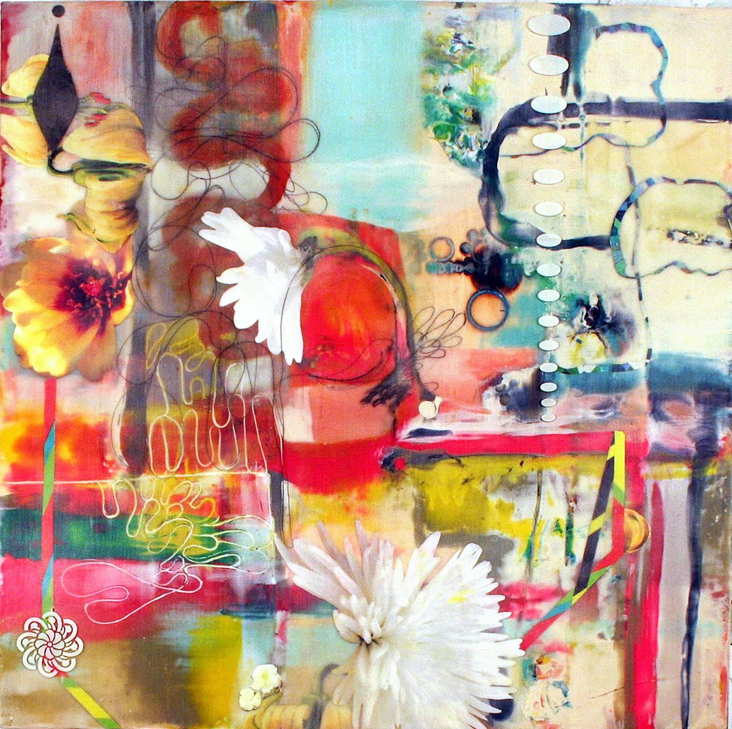 Lorraine Glessner Abstract Painting - Desert Sun