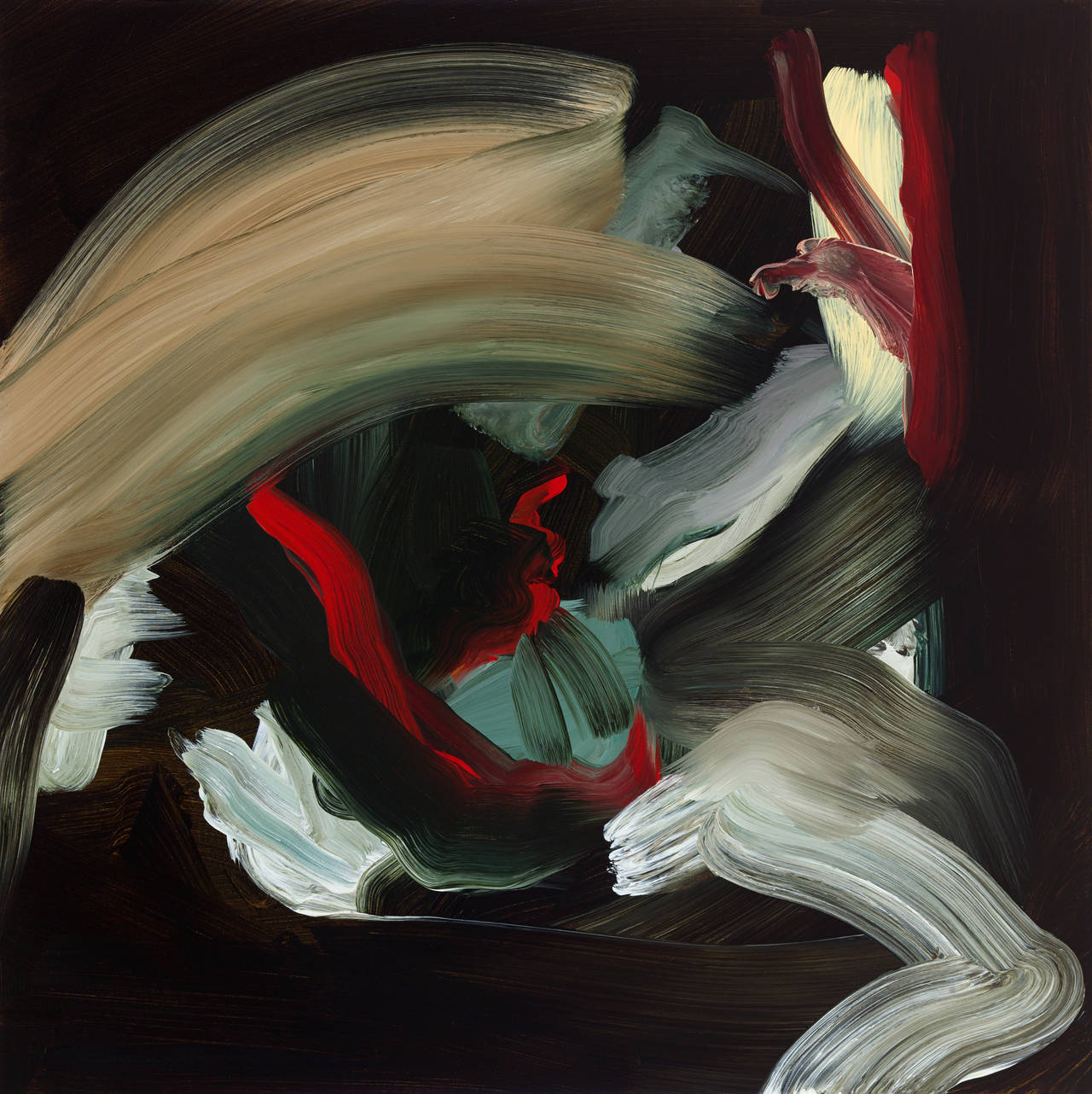 Elise Ansel Abstract Painting - Calling IV, (after Caravaggio)