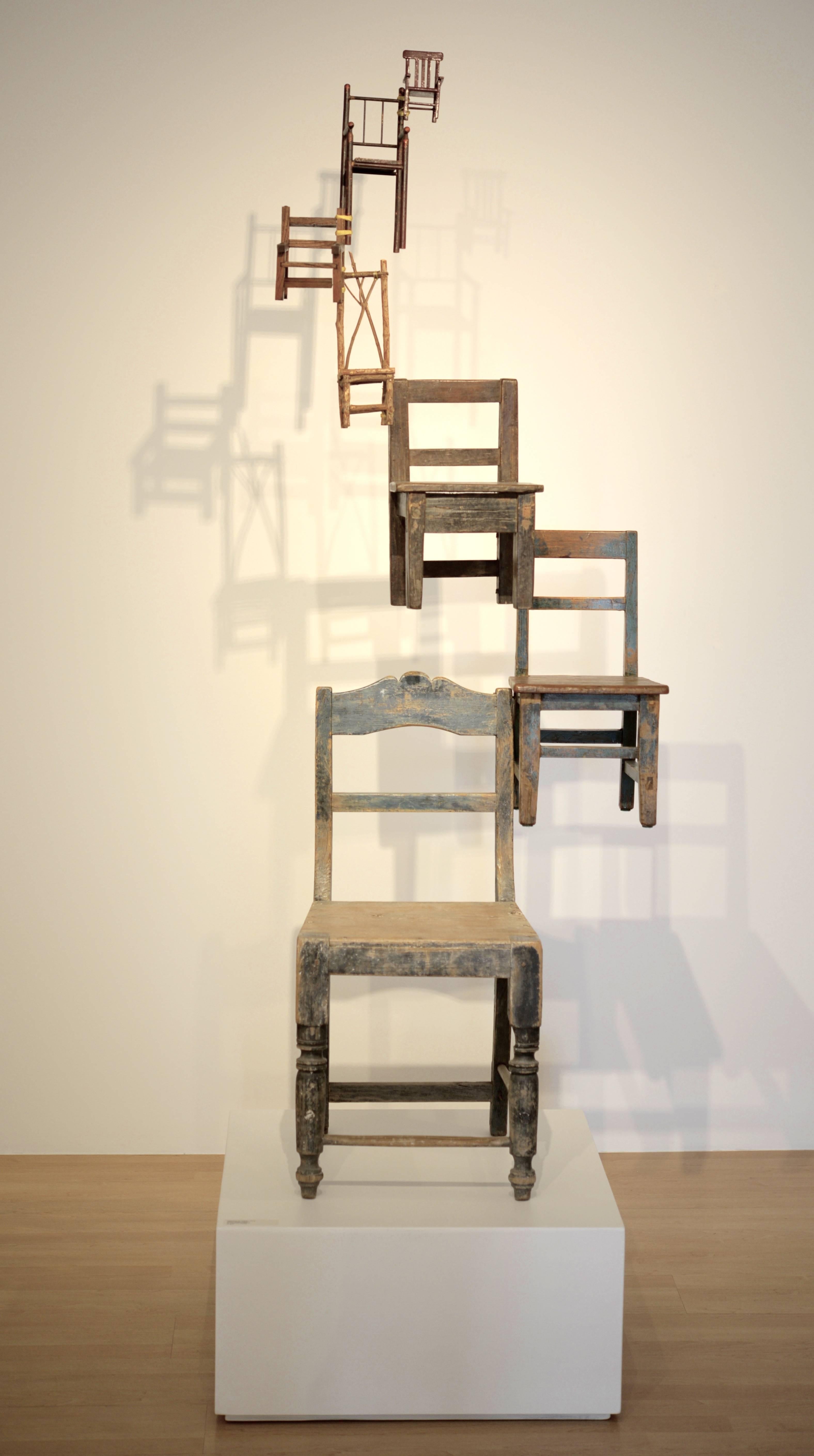 William Dubby Fuqua Figurative Sculpture - Chairway To Heaven