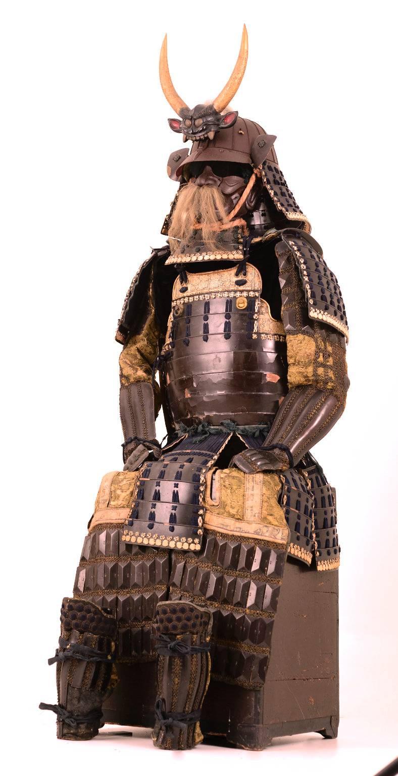 Hosokawa Clan Samurai Armor - Edo Sculpture by Katchu Shi