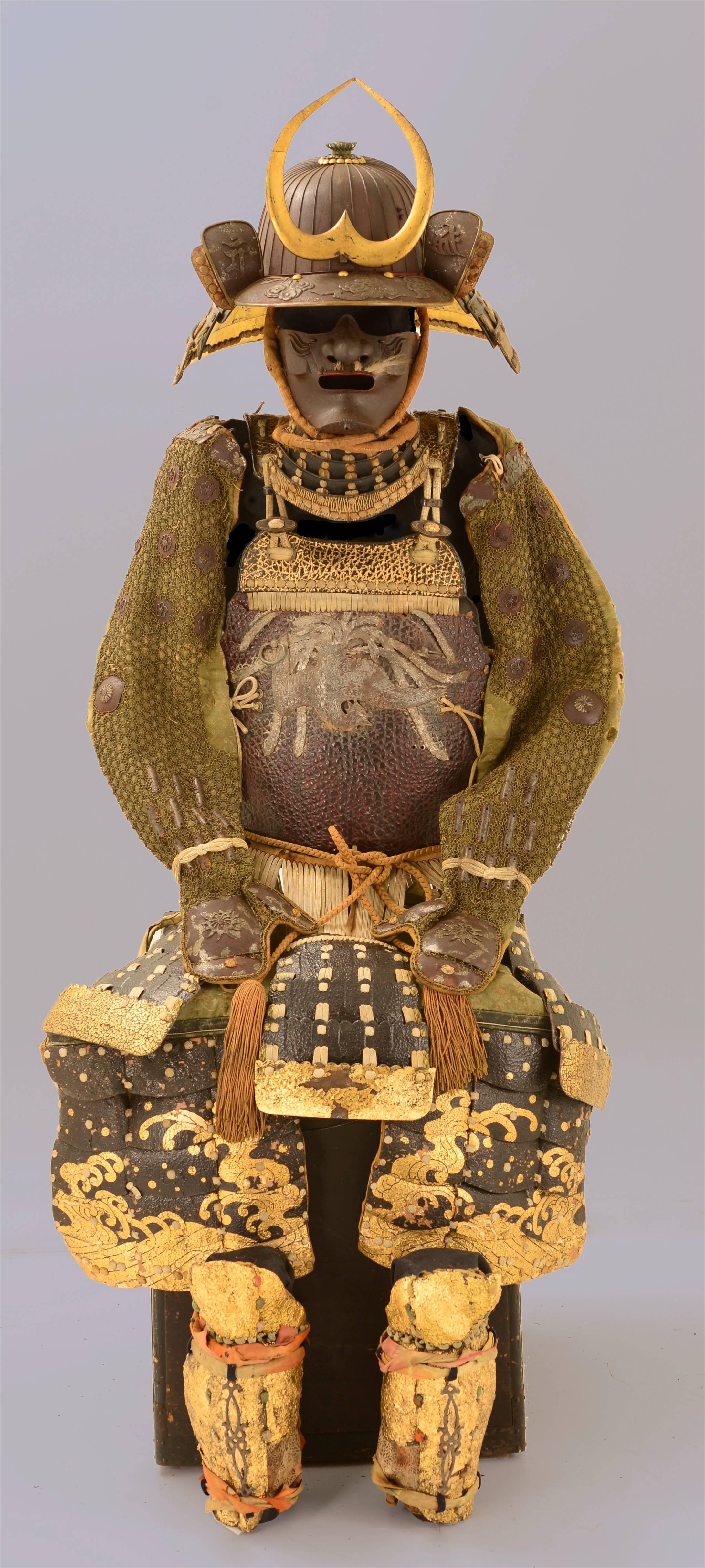 Spectacular Samurai armor from Kaga Province - Sculpture by Katchu Shi