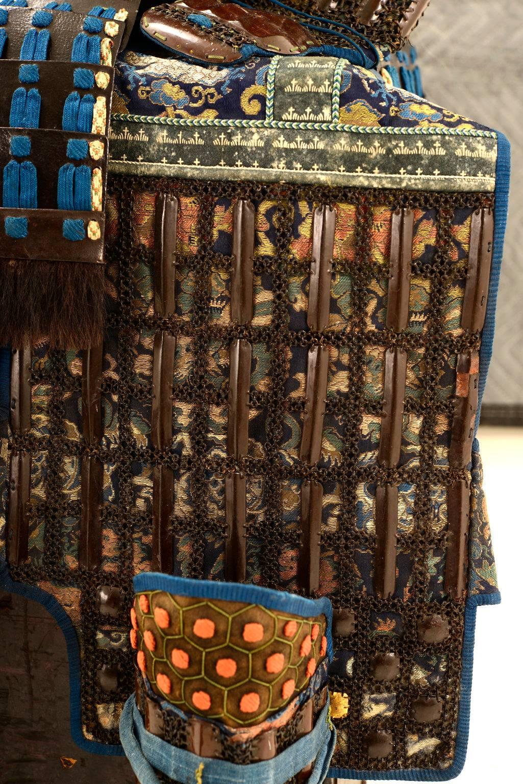 what was samurai armor made of