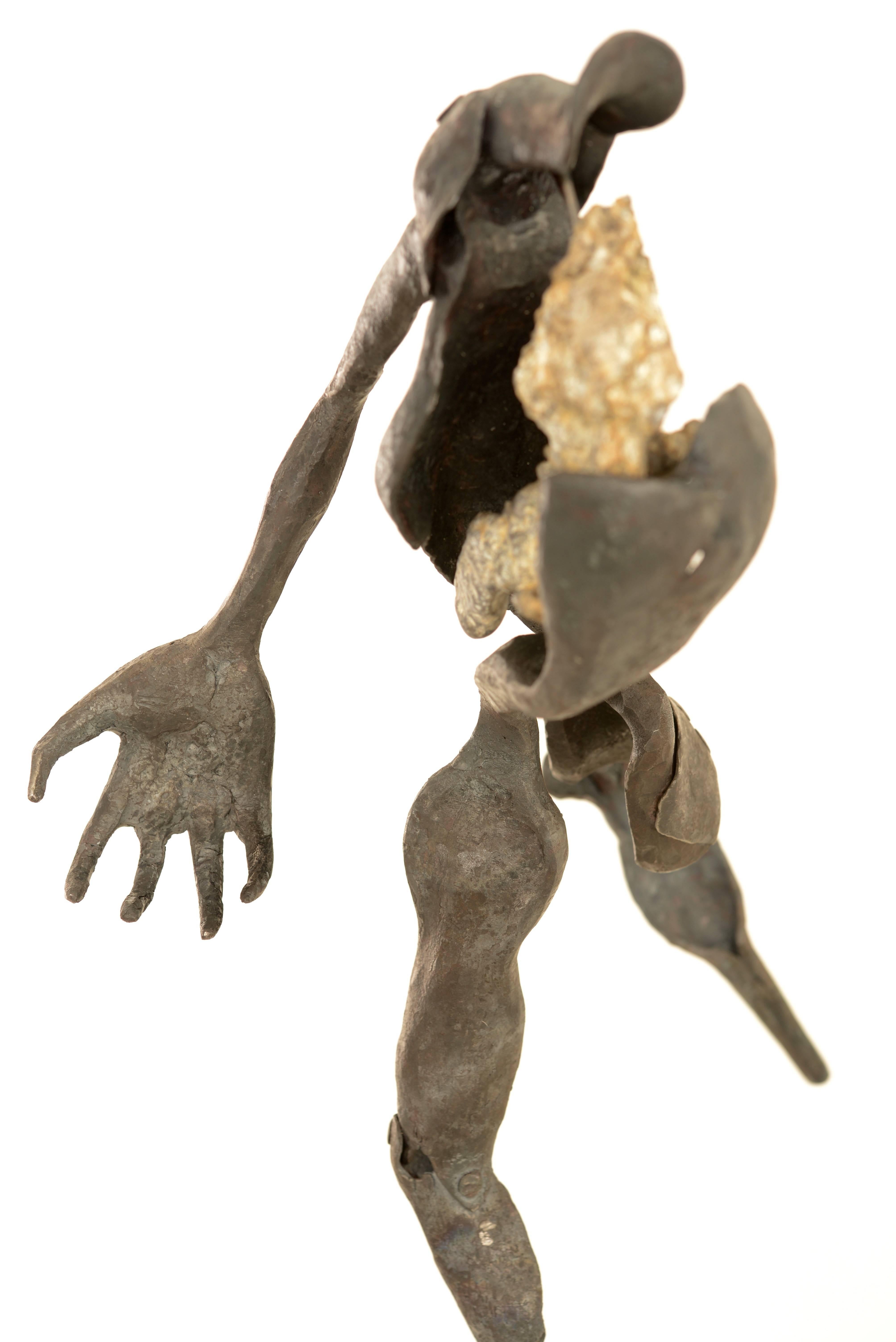 Apoptotic Drift - Brown Figurative Sculpture by Maxwell Bennett