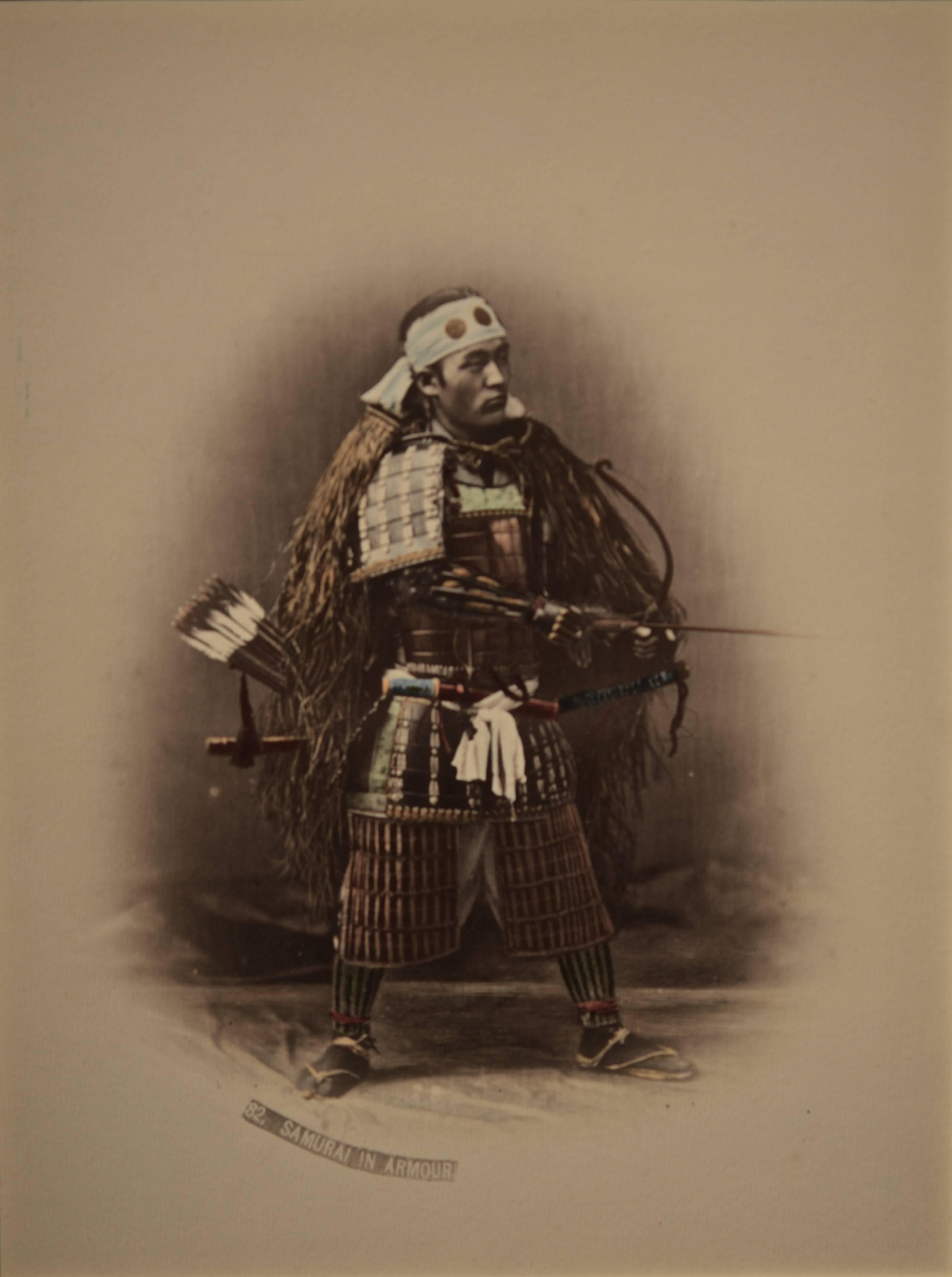 Unknown Black and White Photograph - Photograph of a Samurai